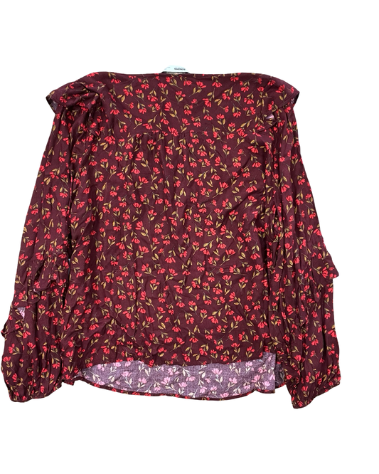 Top Ls By Sonoma In Maroon, Size:2X