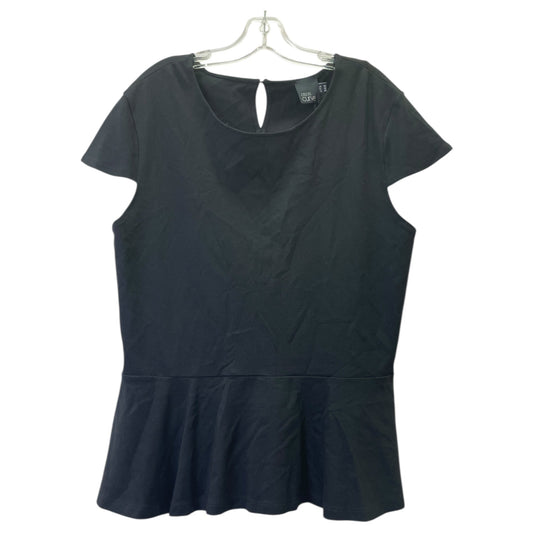 Top Ss By Asos In Black, Size:2X