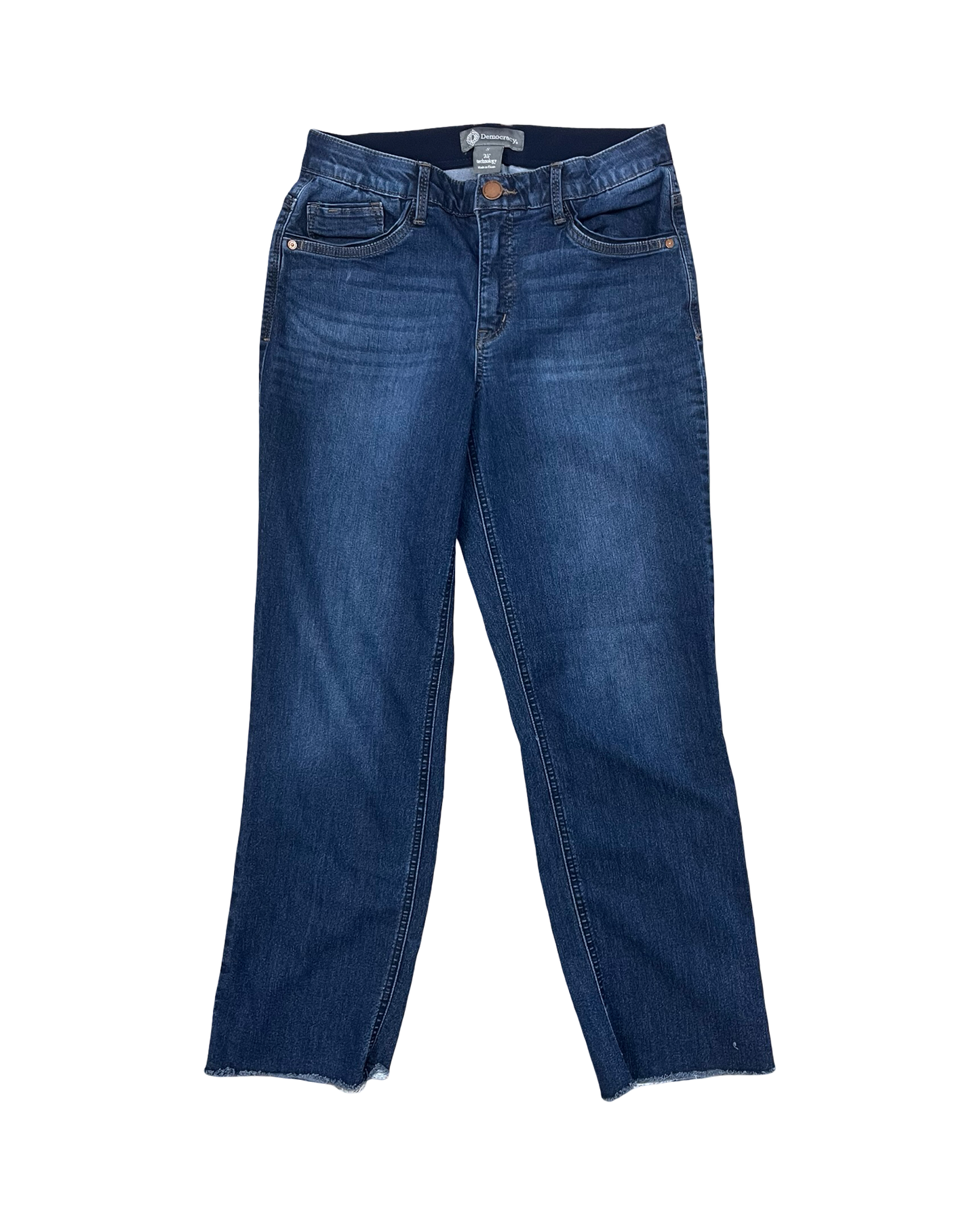 Jeans Straight By Democracy In Blue Denim, Size:8
