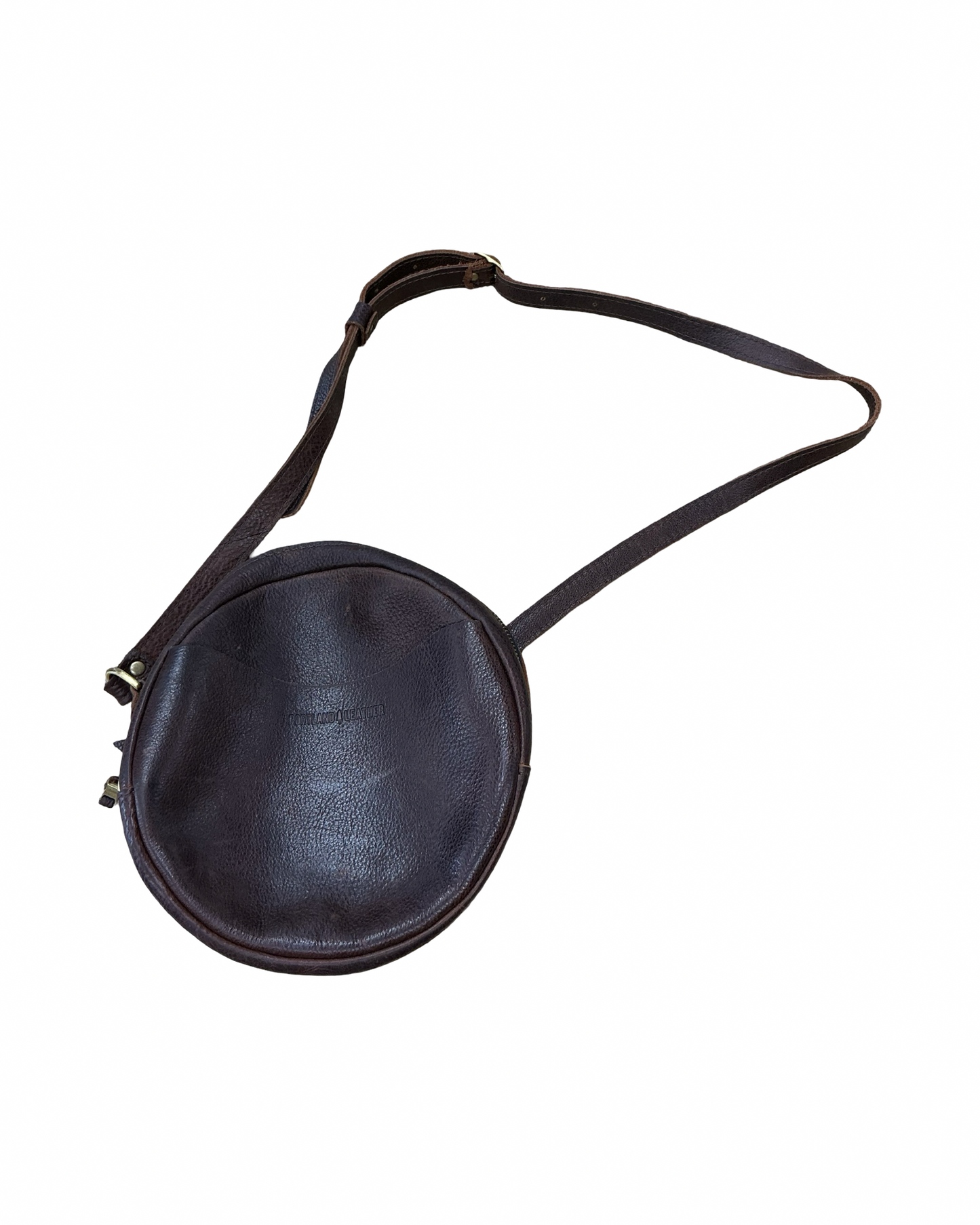 Crossbody Leather By Portland Leather In Brown, Size:Medium