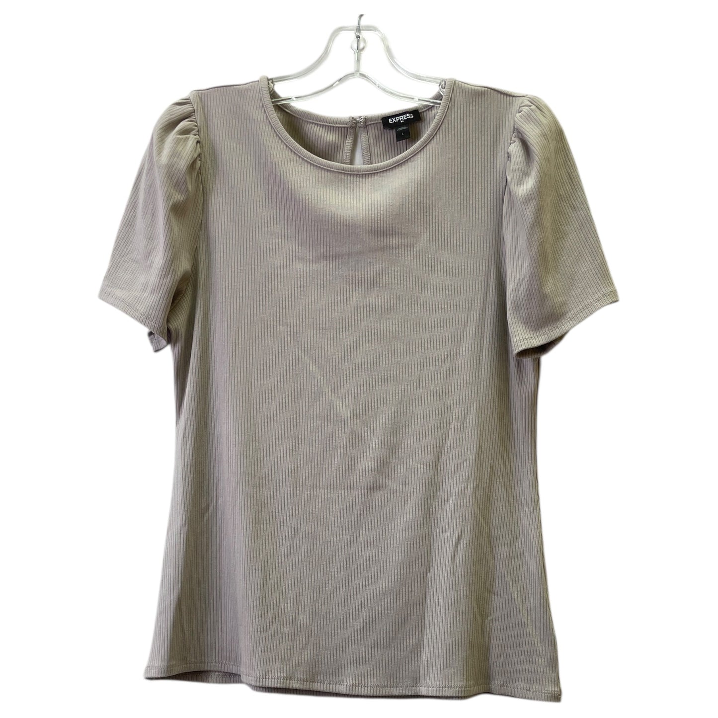 Top Ss By Express In Taupe, Size:L