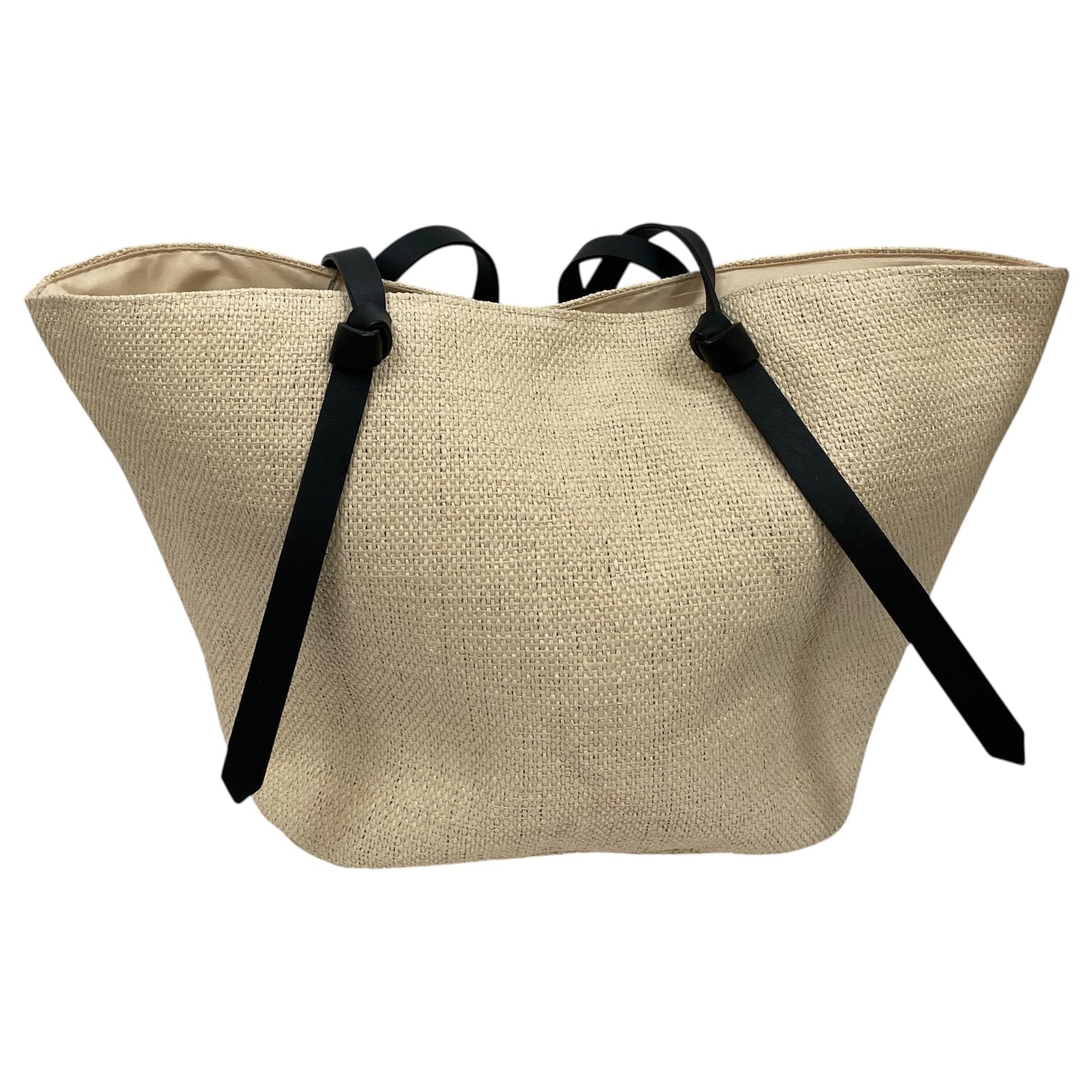 Handbag By A New Day In Black & Cream, Size:Large