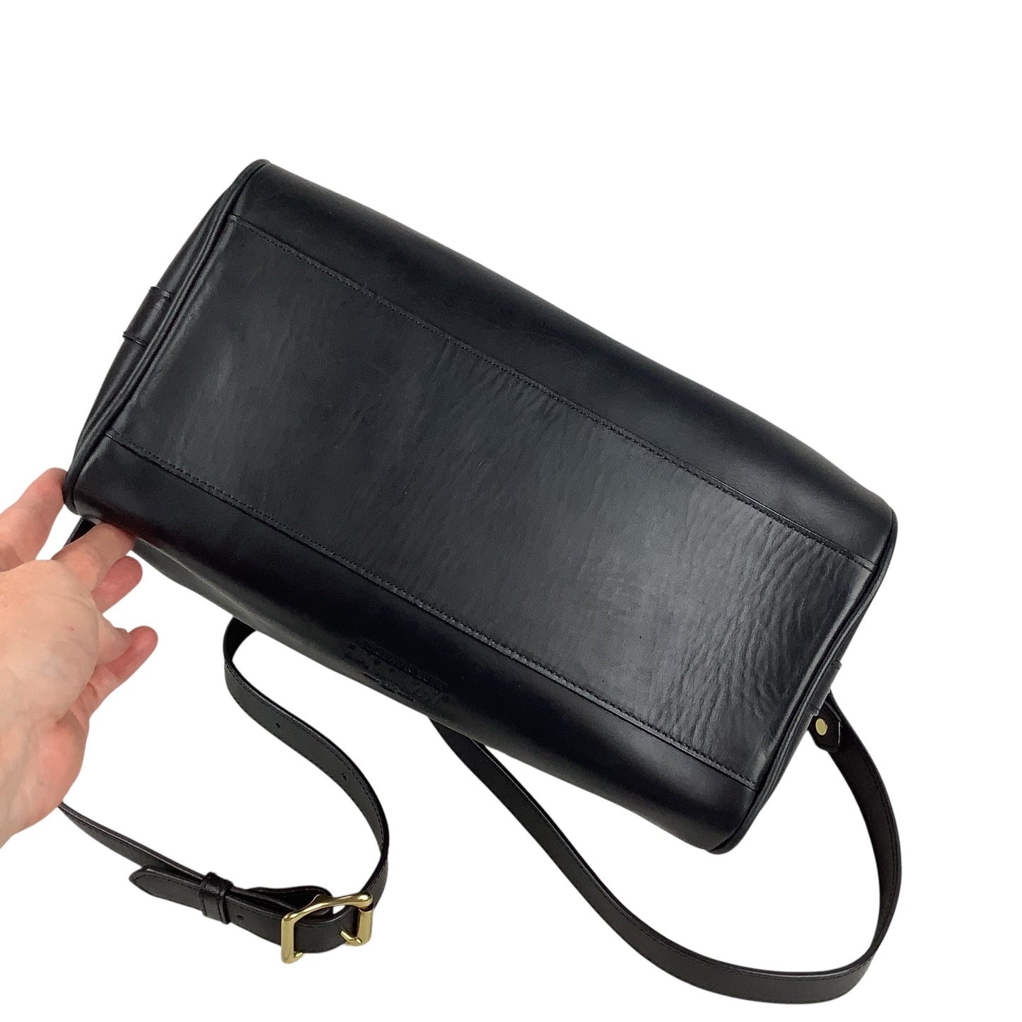 Handbag Leather By Cma, Size: Medium