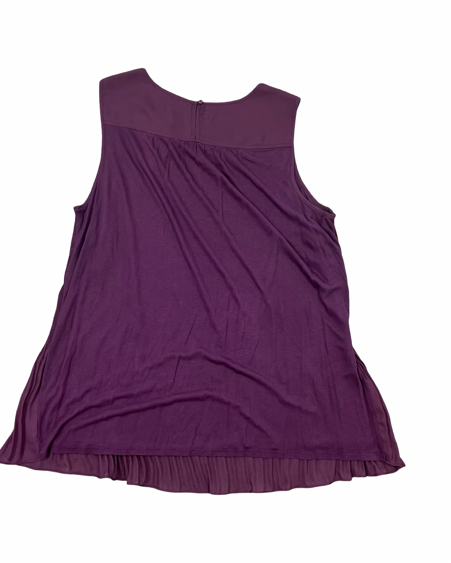 Top Sleeveless By Cj Banks In Purple, Size:2X