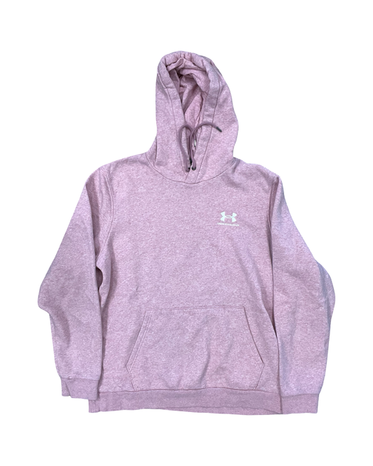 Athletic Sweatshirt Hoodie By Under Armour In Pink, Size:L