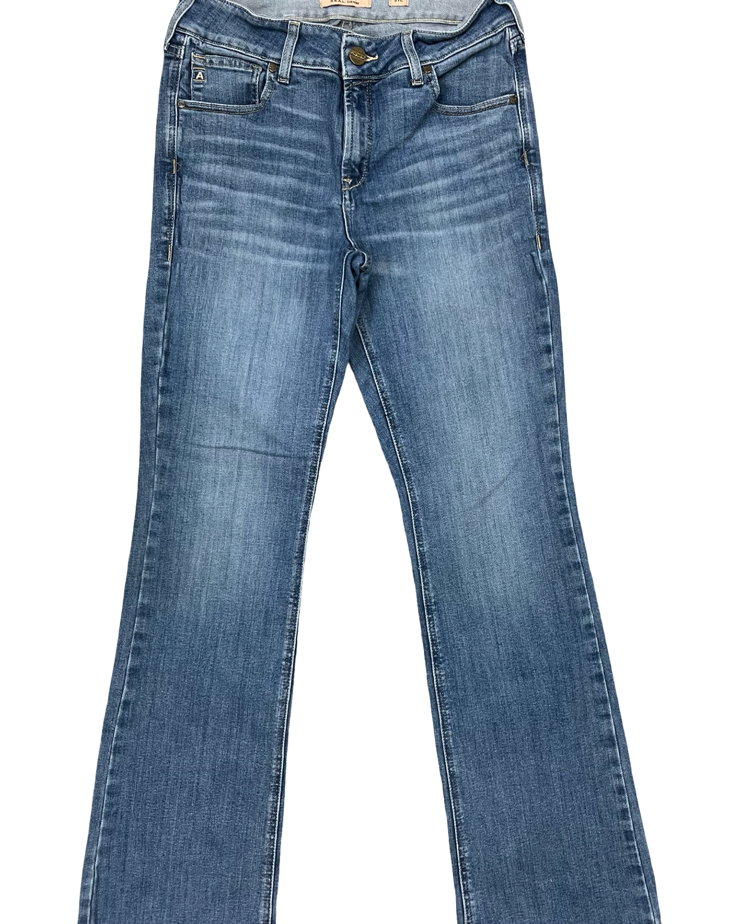 Jeans Boot Cut By Ariat In Blue Denim, Size:12L