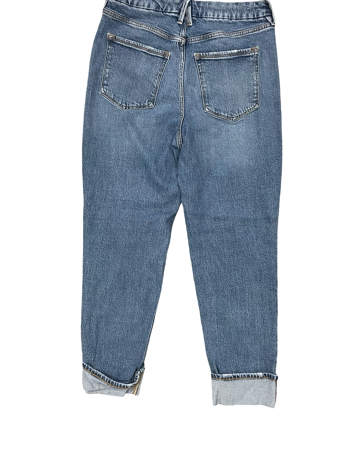 Jeans Cropped By Good American In Blue Denim, Size:8