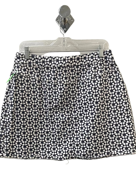 Skirt Designer By Rebecca Minkoff In Blue & White, Size:14