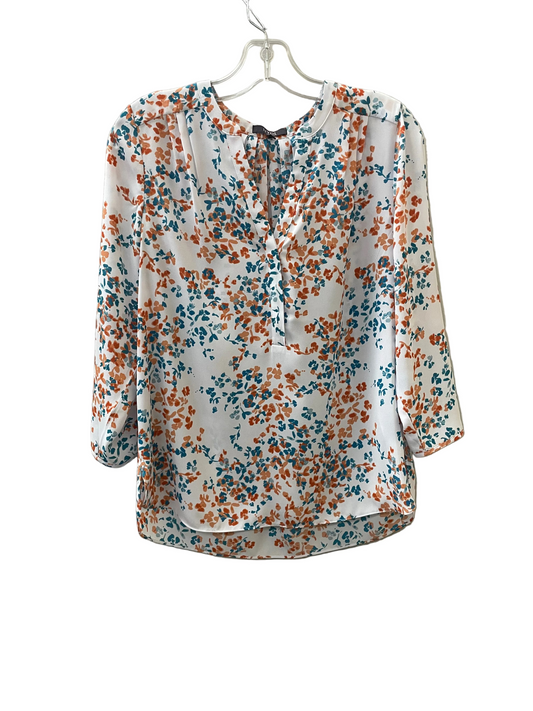 Blouse Ls By New York Jeans In Floral Print, Size:Xs