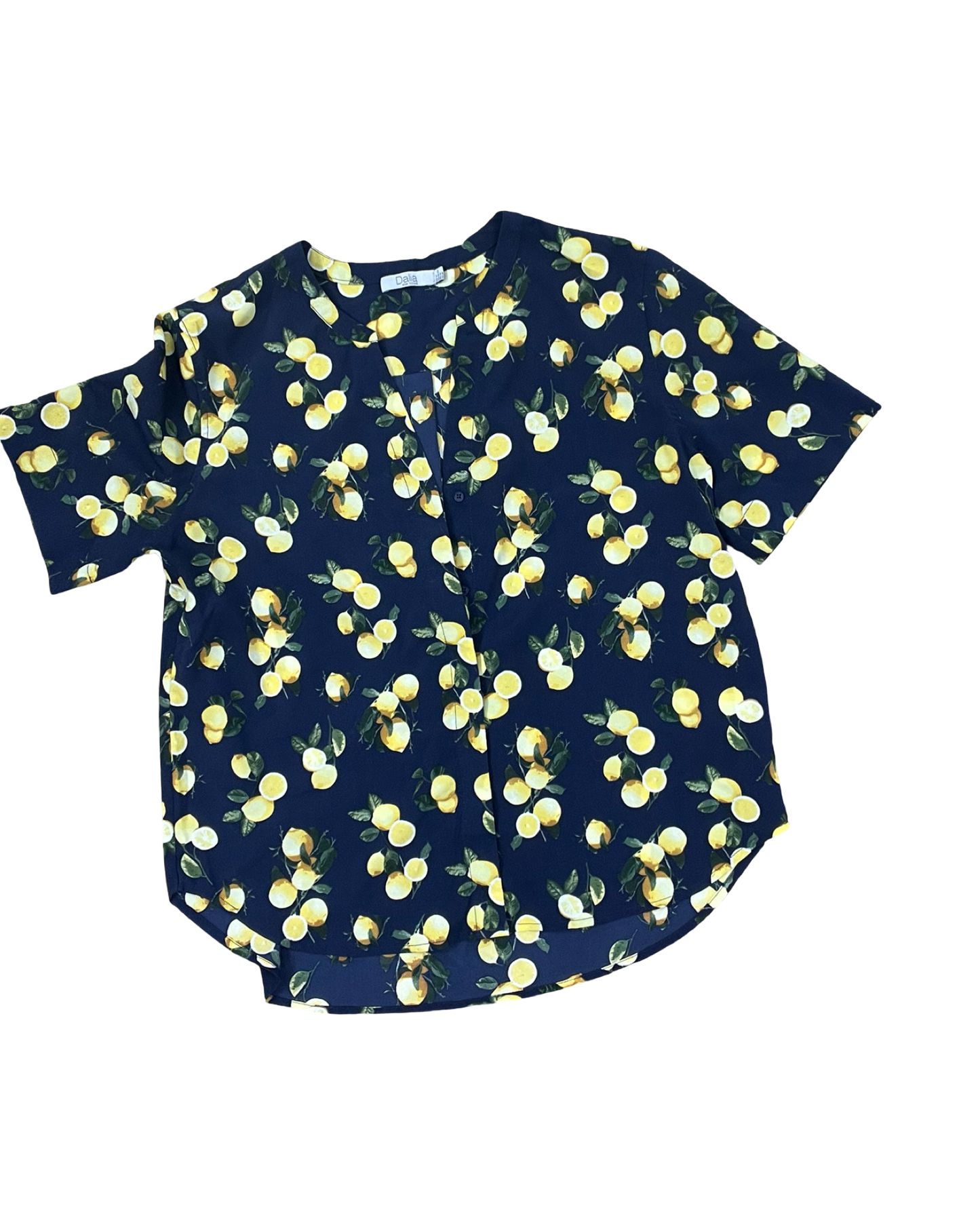 Top Ss By Dalia In Brown & Yellow, Size:M