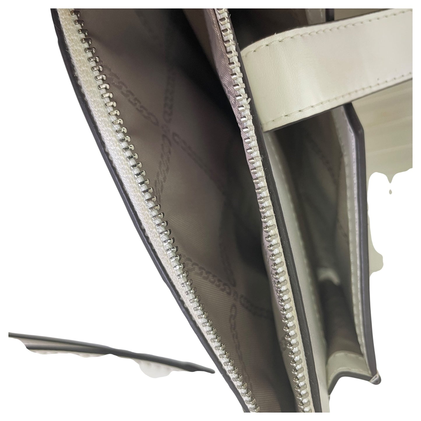 Wallet Designer By Michael Kors In Grey & White, Size:Large