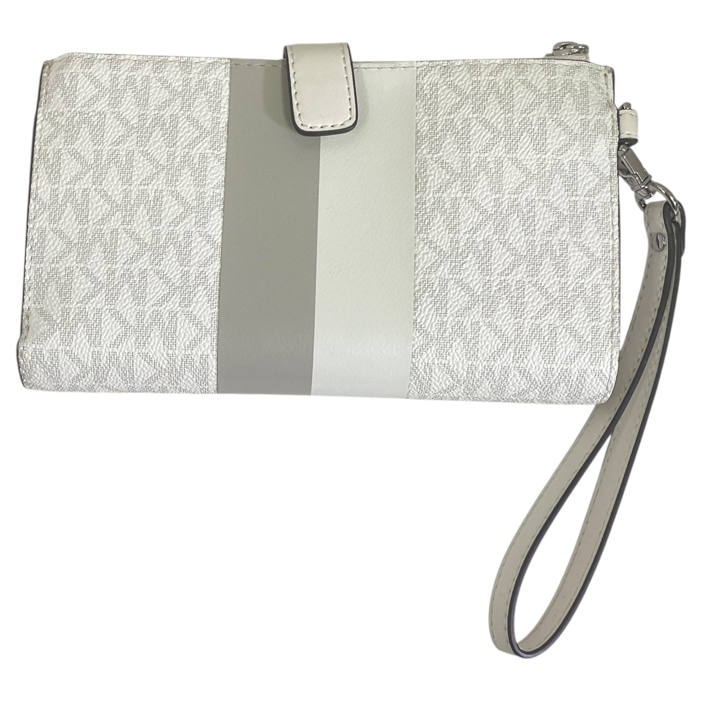 Wallet Designer By Michael Kors In Grey & White, Size:Large