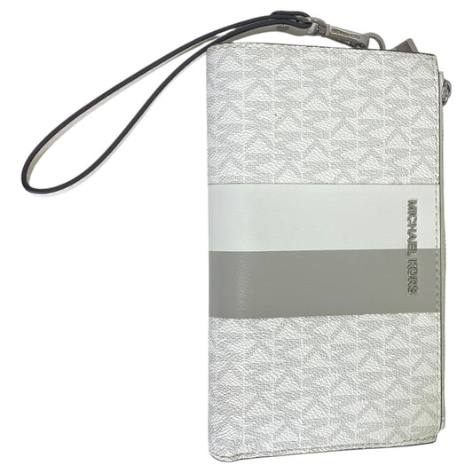 Wallet Designer By Michael Kors In Grey & White, Size:Large