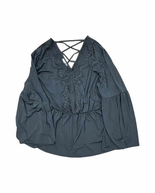 Top Ls By Maurices In Black, Size:1X
