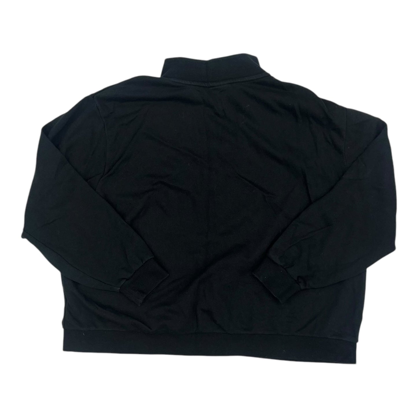 Athletic Top Ls Collar By Nike In Black, Size:1X