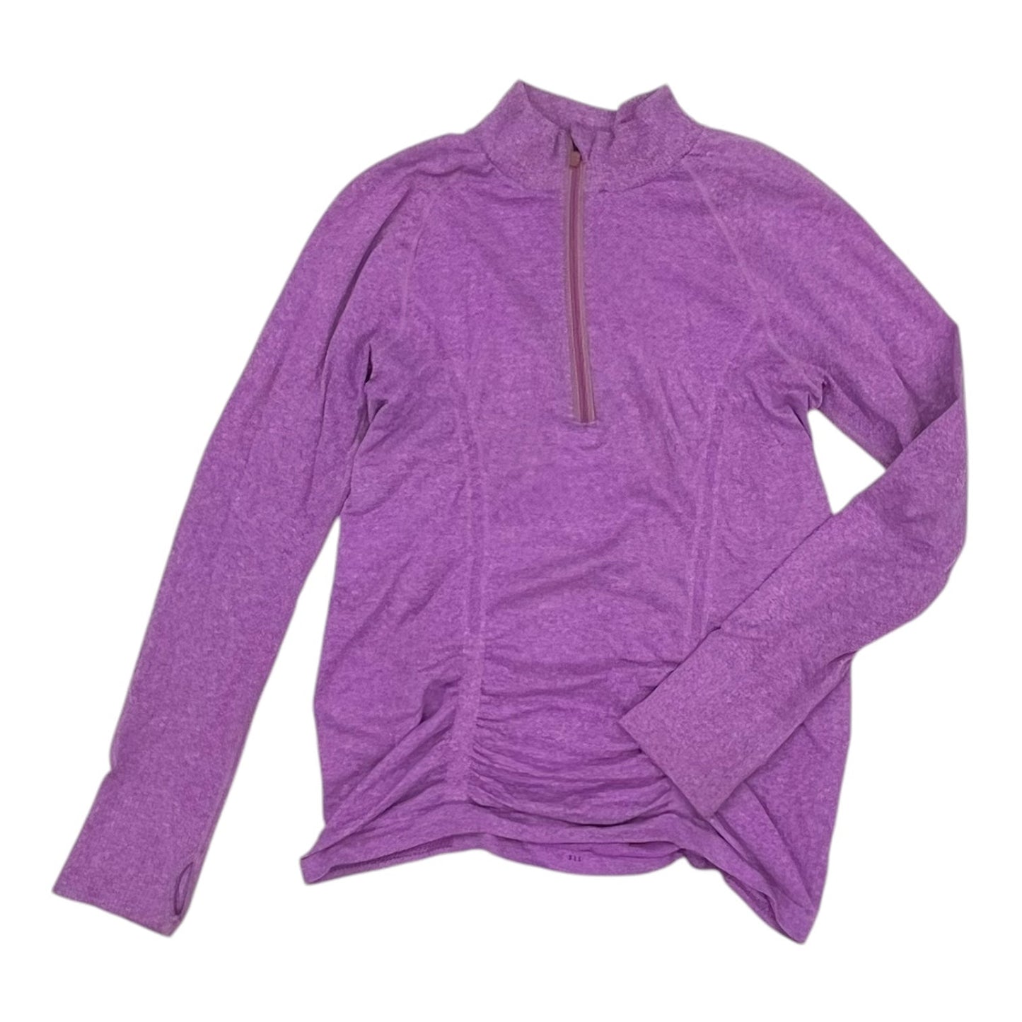 Athletic Top Ls Collar By Athleta In Purple, Size:L