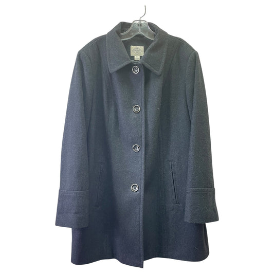 Coat Peacoat By St Johns Bay In Grey, Size:Xl