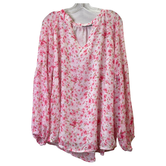 Top Ls By Cme In Pink, Size:1X