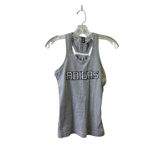 Athletic Tank Top By Adidas In Grey, Size:Xs
