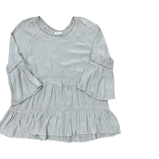 Top 3/4 Sleeve By Spense In Tan, Size:Xl