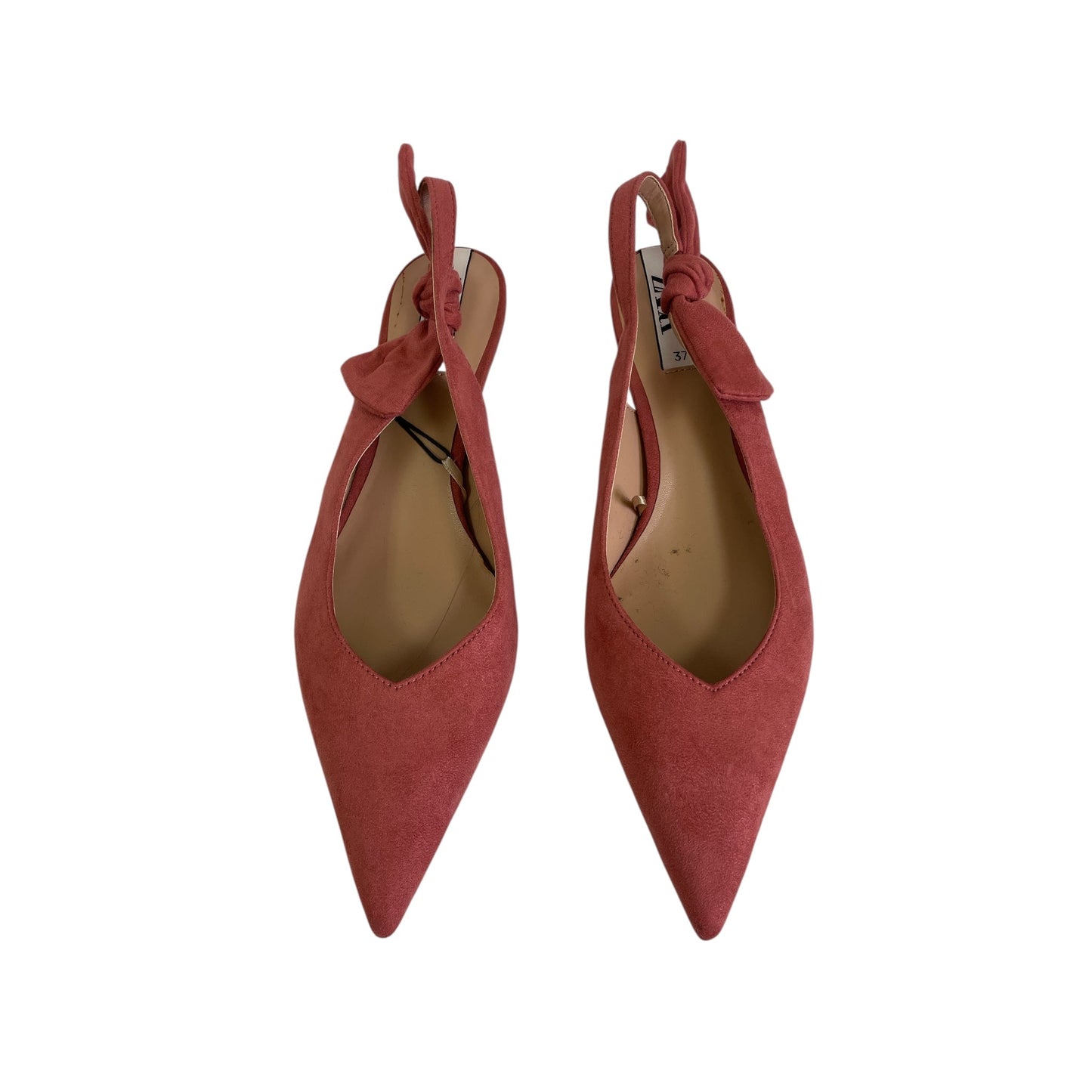 Shoes Heels Kitten By Zara In Mauve, Size:6.5