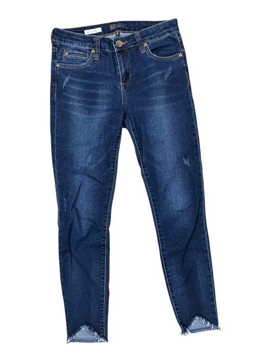 Jeans Skinny By Kut In Blue Denim, Size:4