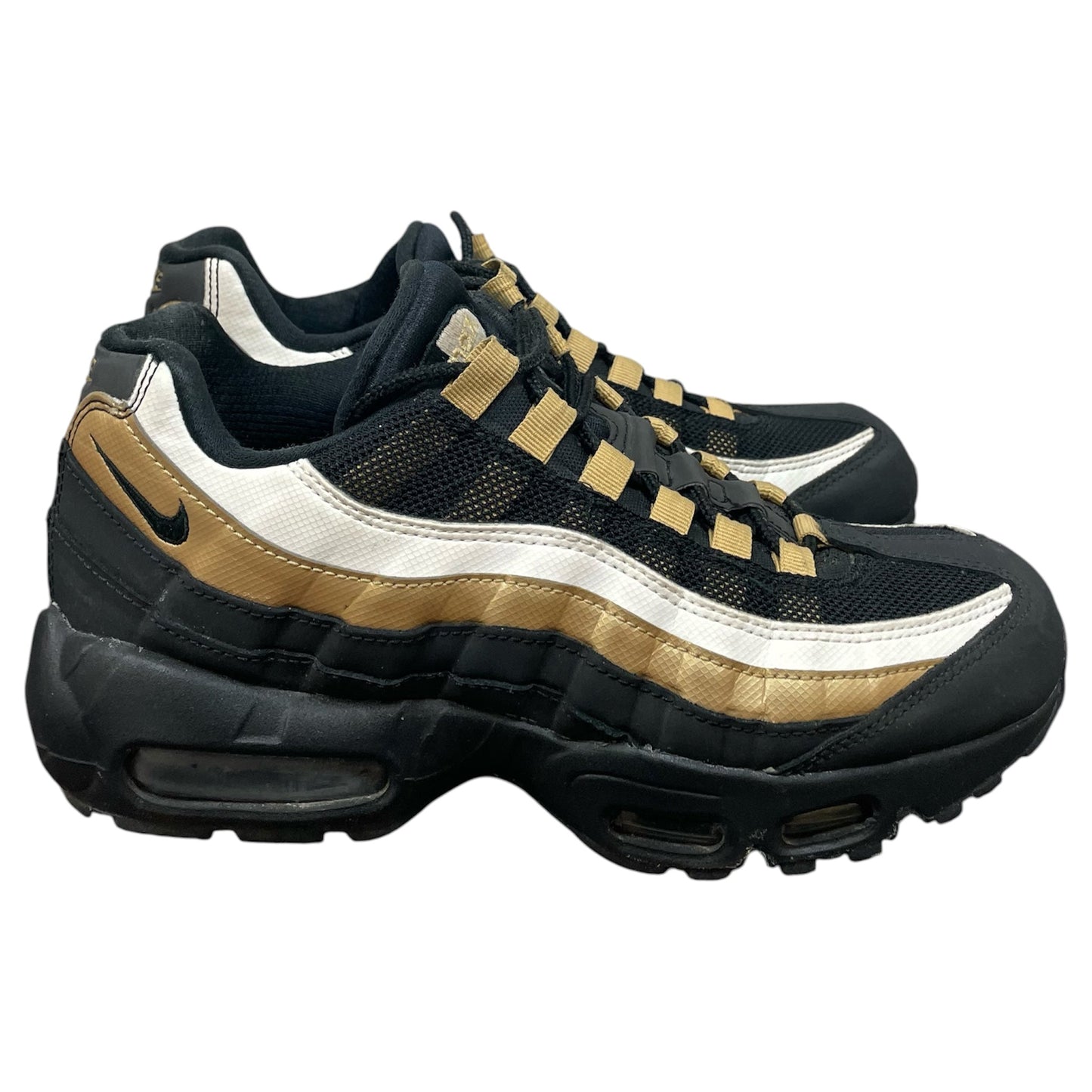 Shoes Sneakers By Nike In Black & Gold, Size:6.5