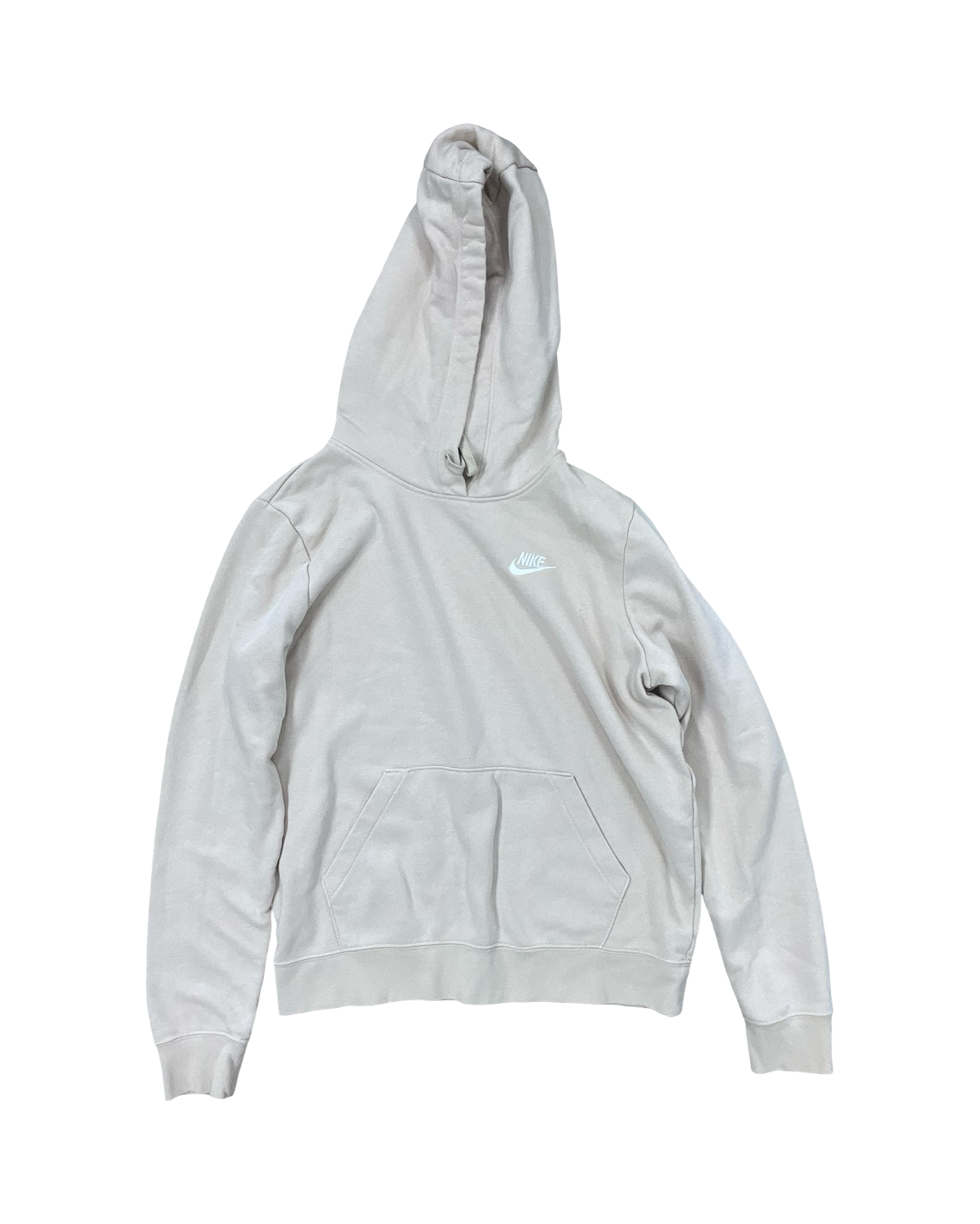 Athletic Sweatshirt Hoodie By Nike In Cream, Size:S