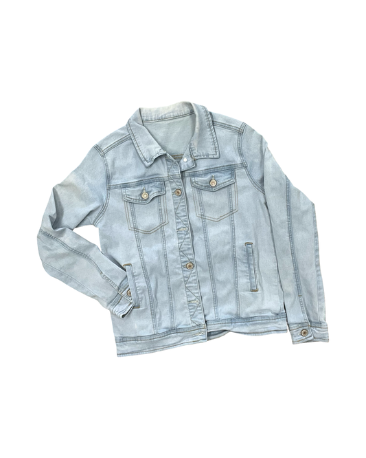Jacket Denim By Clothes Mentor In Blue Denim, Size:S