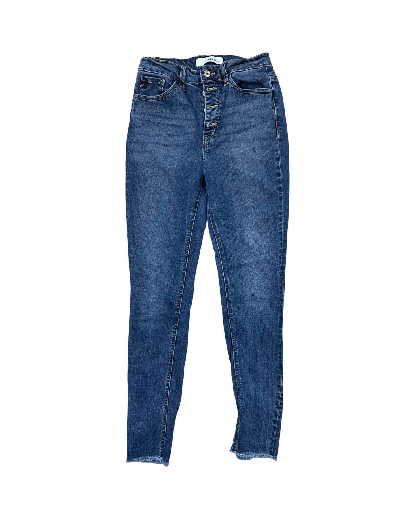 Jeans Skinny By Kancan In Blue Denim, Size:26