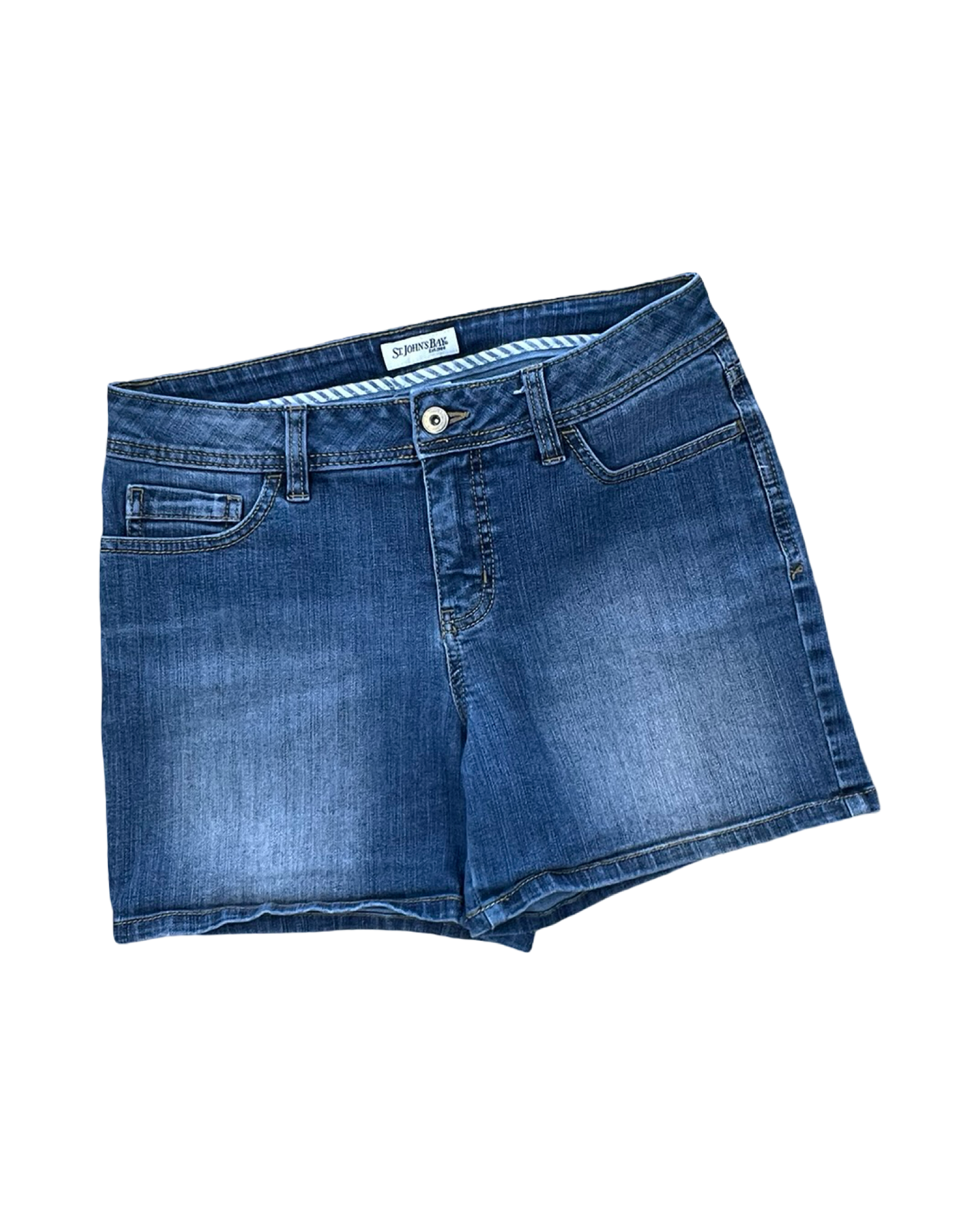 Shorts By St Johns Bay In Blue Denim, Size:4
