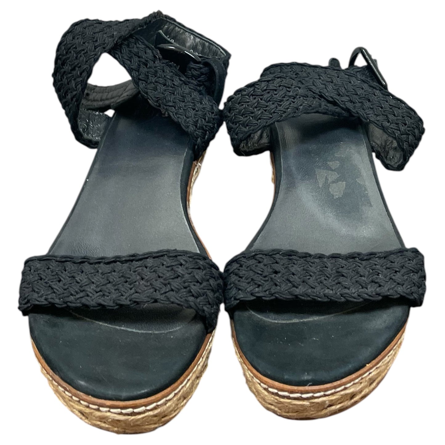 Sandals Designer By Stuart Weitzman In Black, Size:6.5