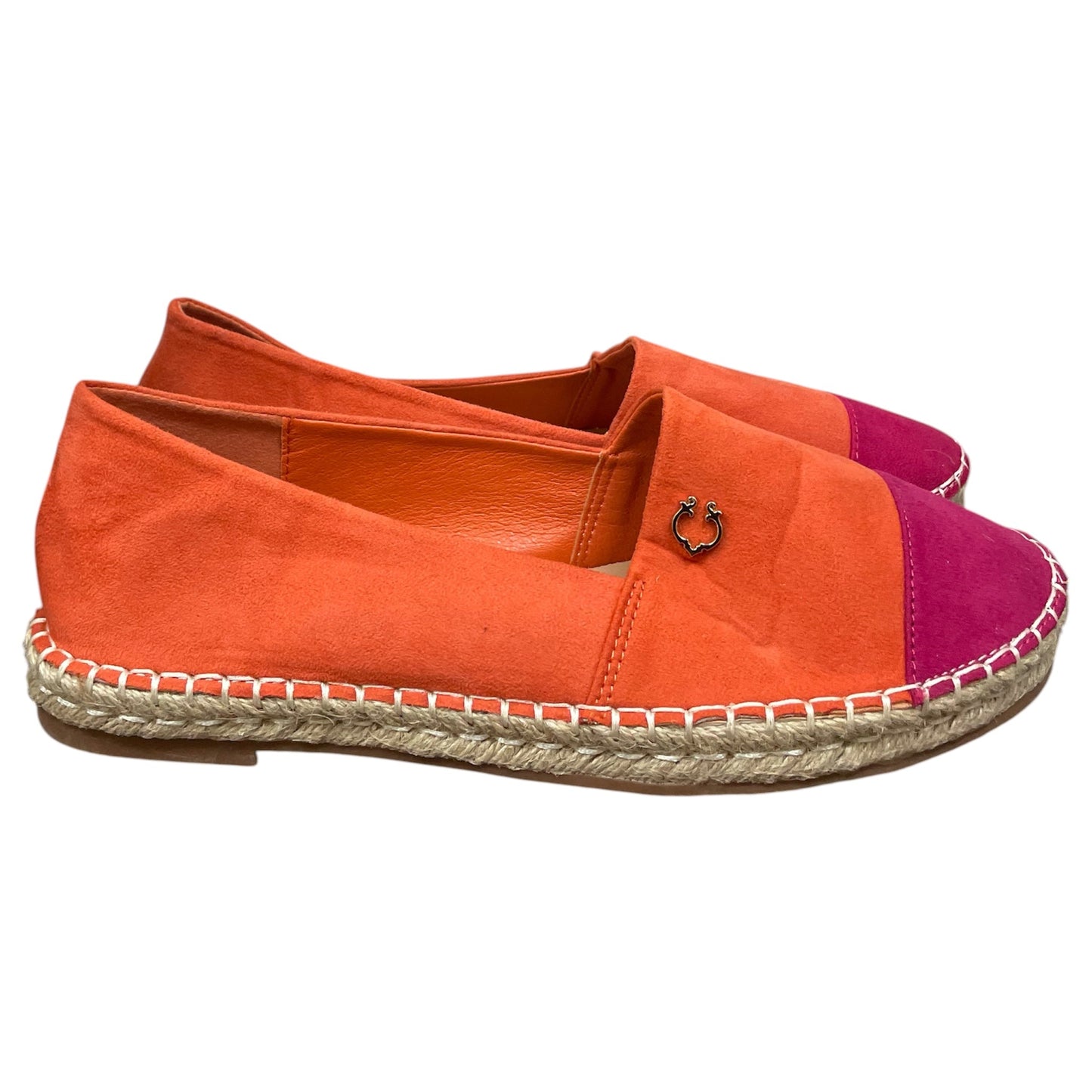Shoes Flats By C Wonder In Orange & Pink, Size:10