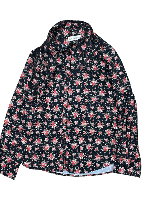 Blouse Ls By Clothes Mentor In Black & Red, Size:Xl