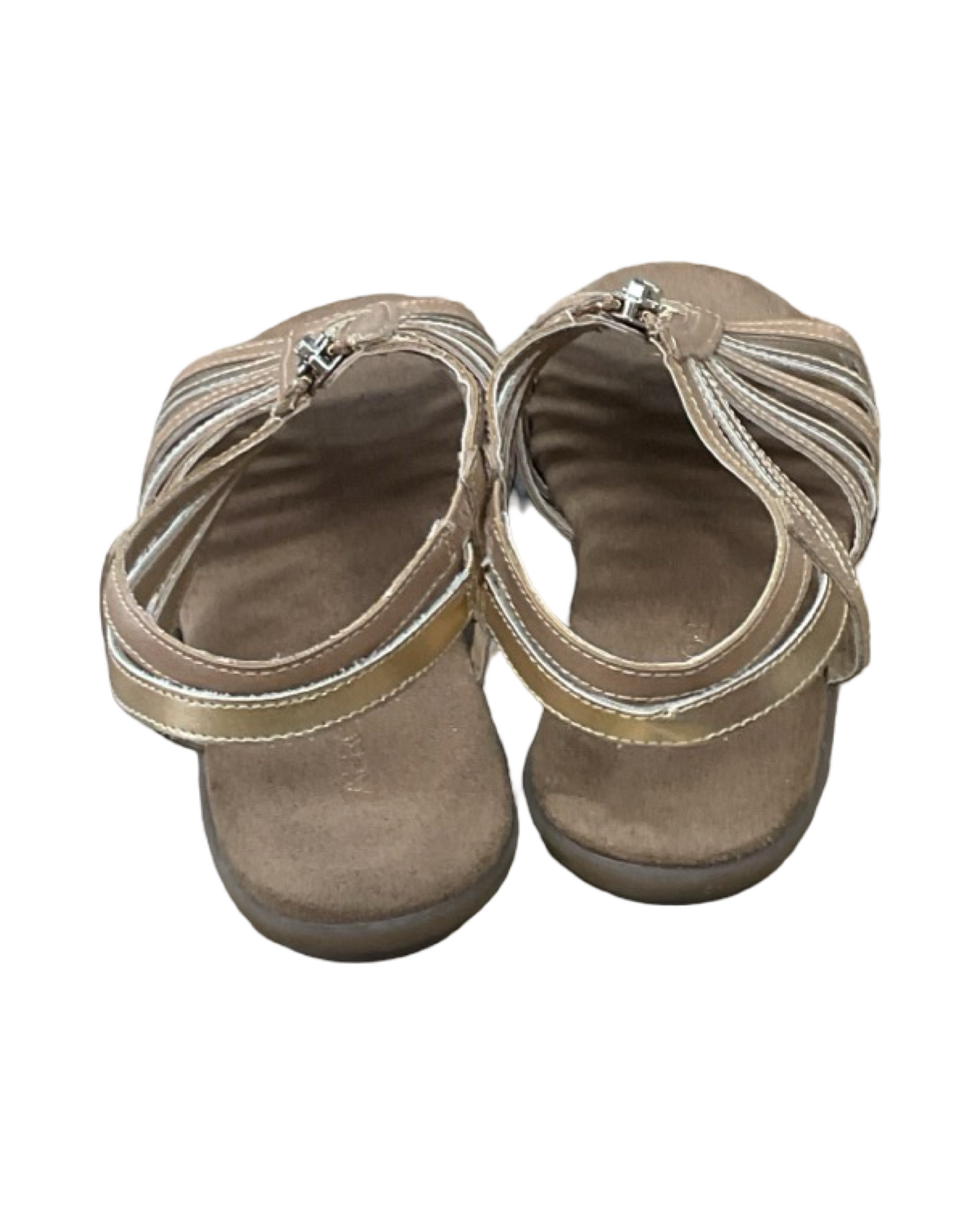 Sandals Flats By Aerosoles In Brown & Gold, Size:6