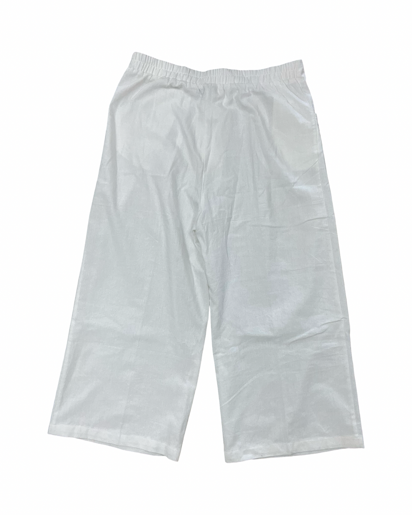 Pants Linen By Alya In White, Size:12