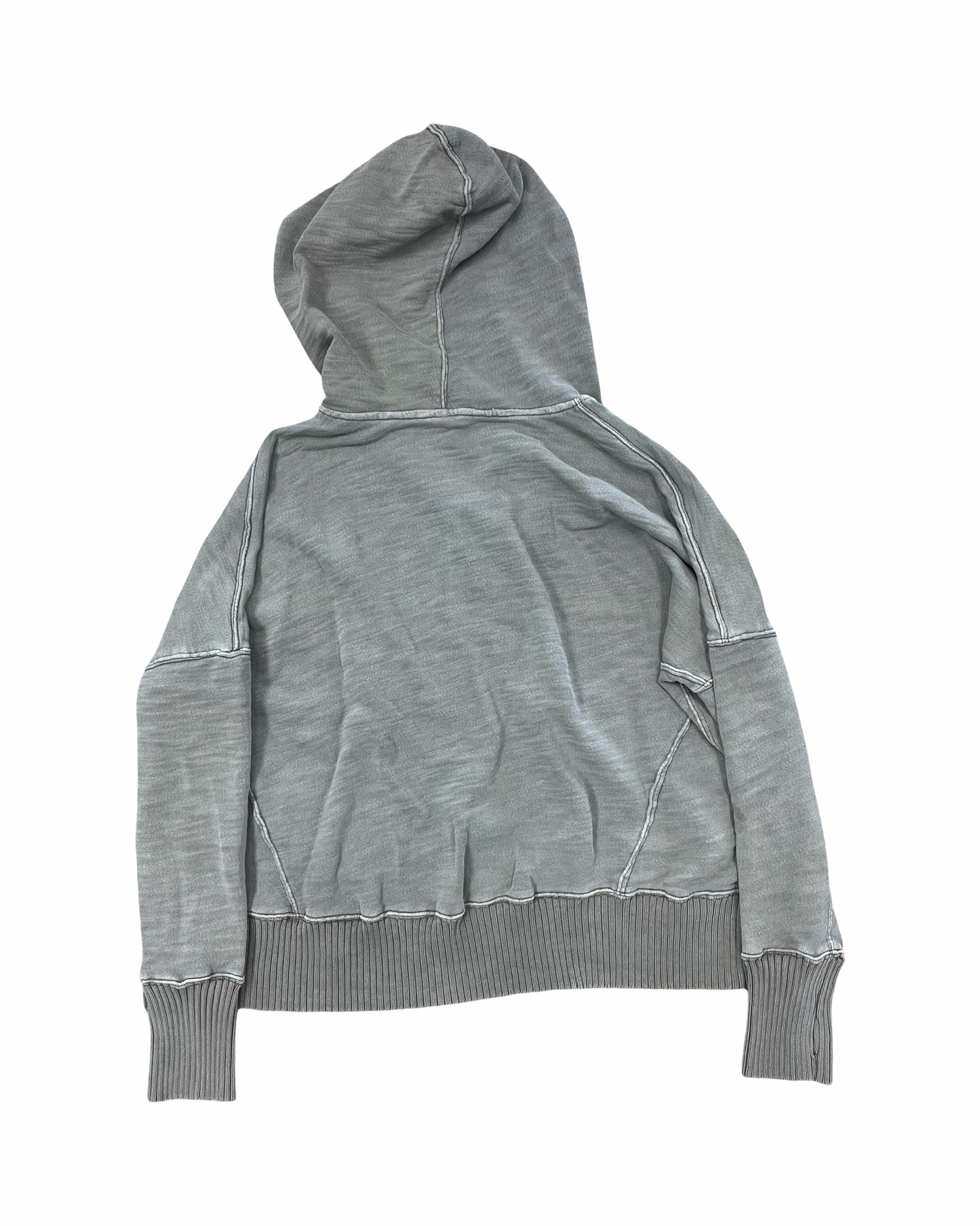 Sweatshirt Hoodie By Free People In Green, Size:M