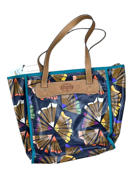 Tote By Fossil In Tan, Size:Medium