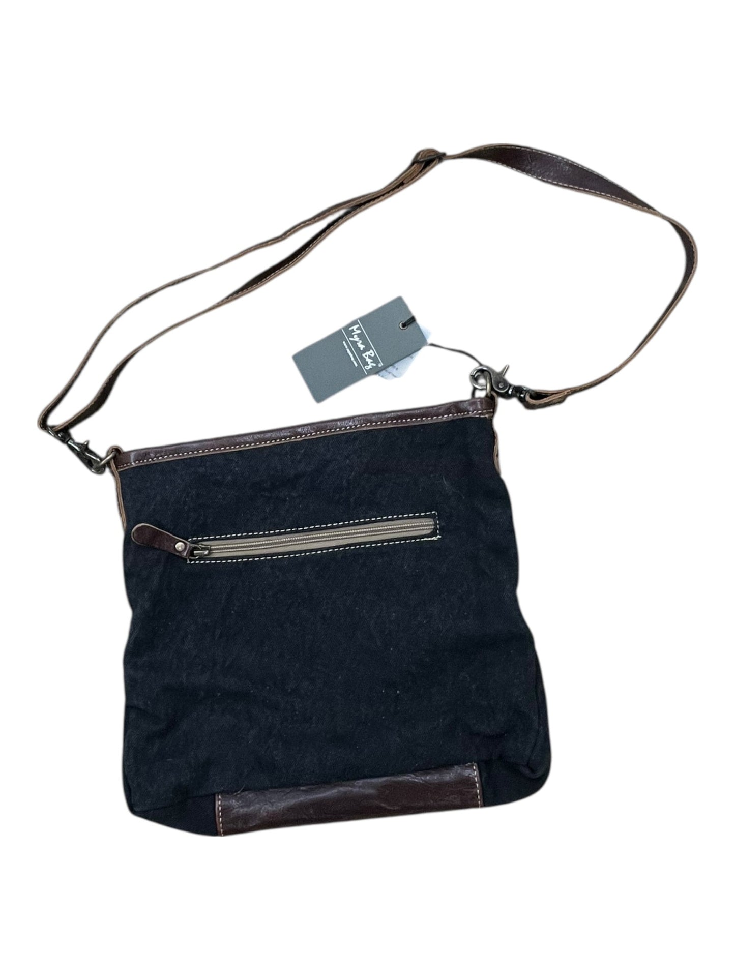 Crossbody By Myra In Brown & Tan, Size:Medium