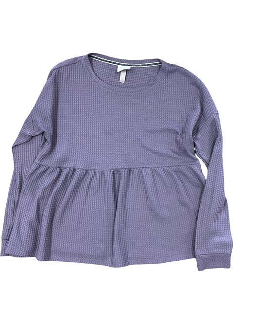 Top Ls By Knox Rose In Purple, Size:Xl
