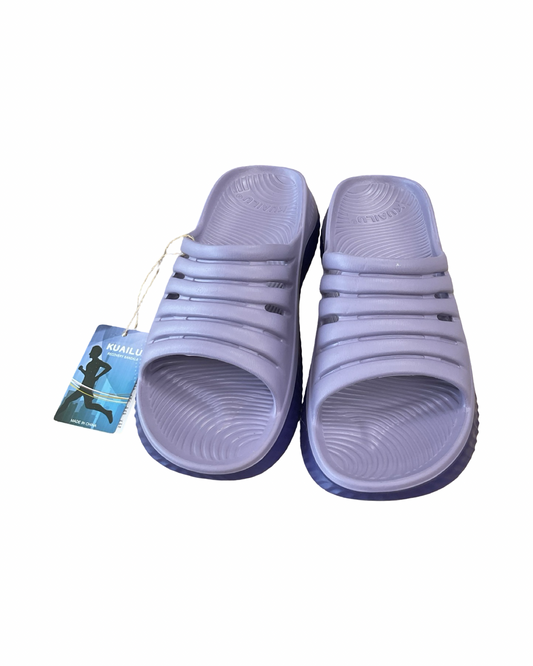 Shoes Flats By Clothes Mentor In Purple, Size:7.5