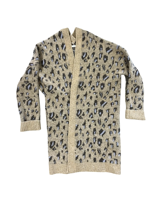 Sweater Cardigan By Easel In Animal Print, Size:L