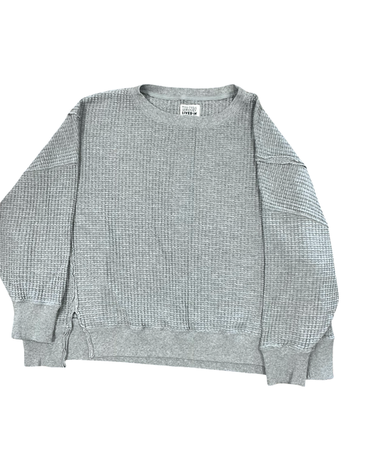 Top Ls By American Eagle In Grey, Size:L