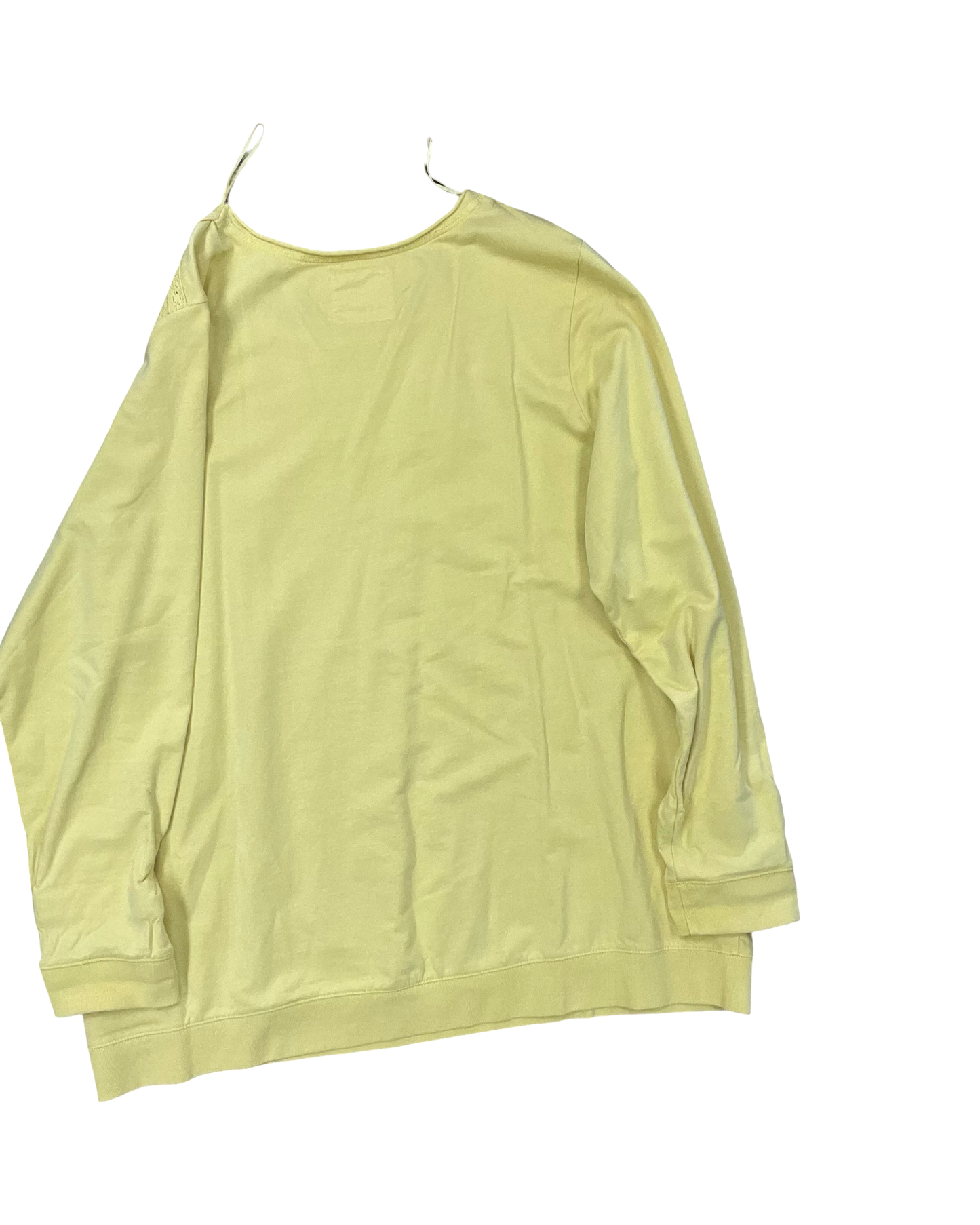 Sweatshirt Crewneck By Ruff Hewn In Yellow, Size:3X