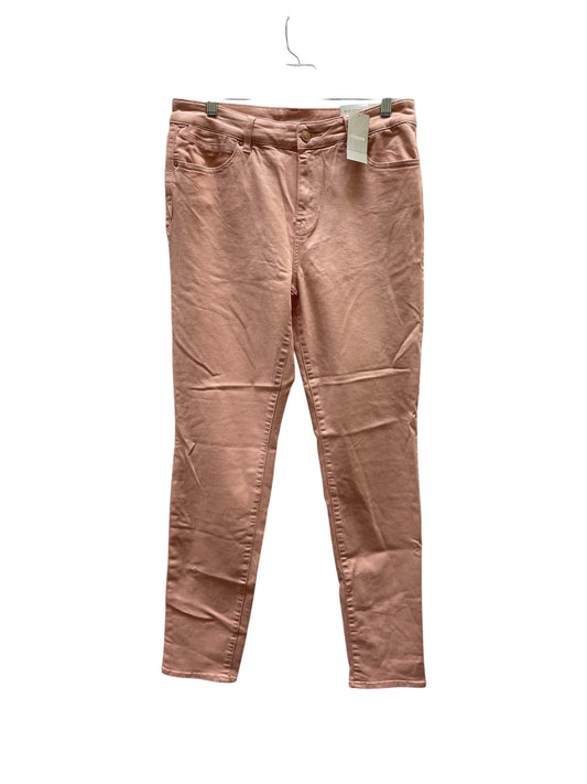 Jeans Jeggings By Chicos In Pink Denim, Size:10