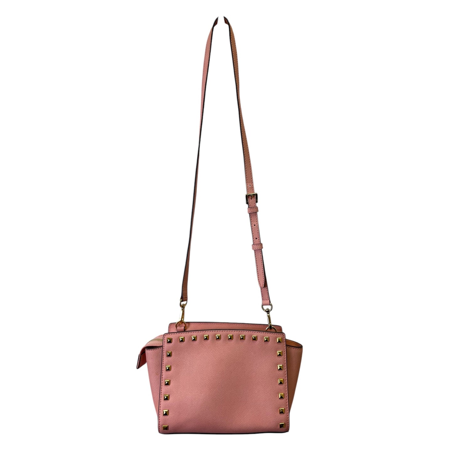 Crossbody Designer By Michael Kors In Coral, Size:Small