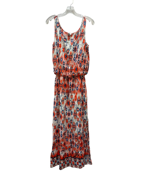Dress Casual Maxi By Beachlunchlounge In Blue & Orange, Size:S