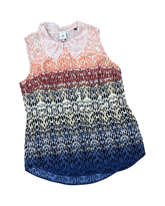 Top Sleeveless By Cabi In Peach, Size:M