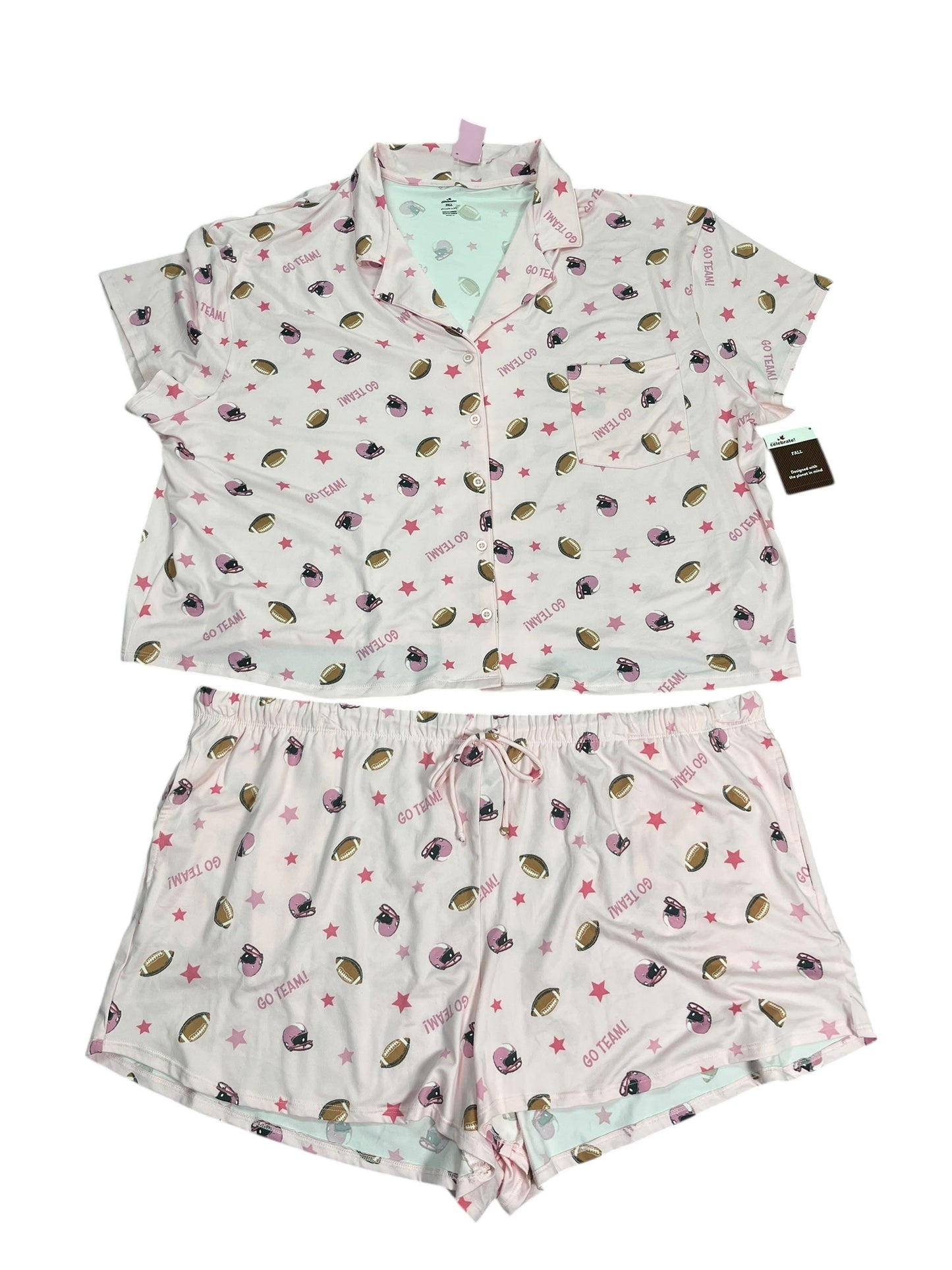 Pajamas 2Pc By Clothes Mentor In Pink, Size:3X