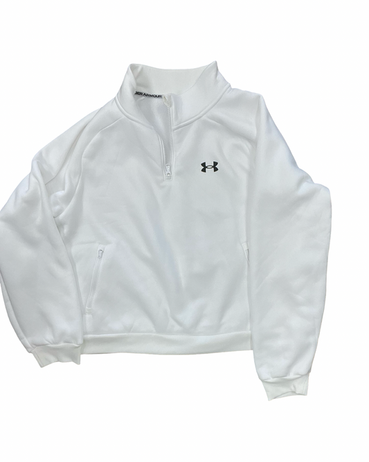 Sweatshirt Collar By Under Armour In White, Size:Xl